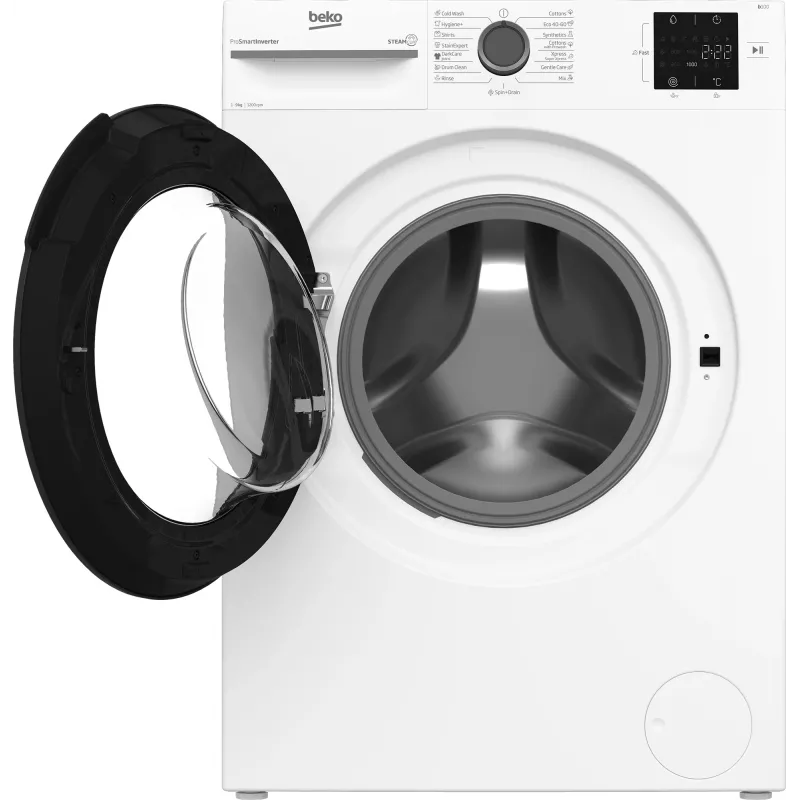 BEKO skalbimo mašina BM1WFSU39223WA, 9 kg, energijos klasė B, 1200 aps./min., gylis 54,6 cm