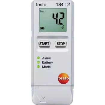 TESTO 184 T2 temperatūros duomenų kaupiklis, duomenų registratorius, 40000 išmatuotų verčių, - 35 ... + 70 °C, 0,1 °C (0572 1842)