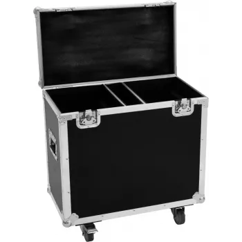 Roadinger Flightcase TMH-S200 2x — apsauginis transportavimo dėklas garso įrangai