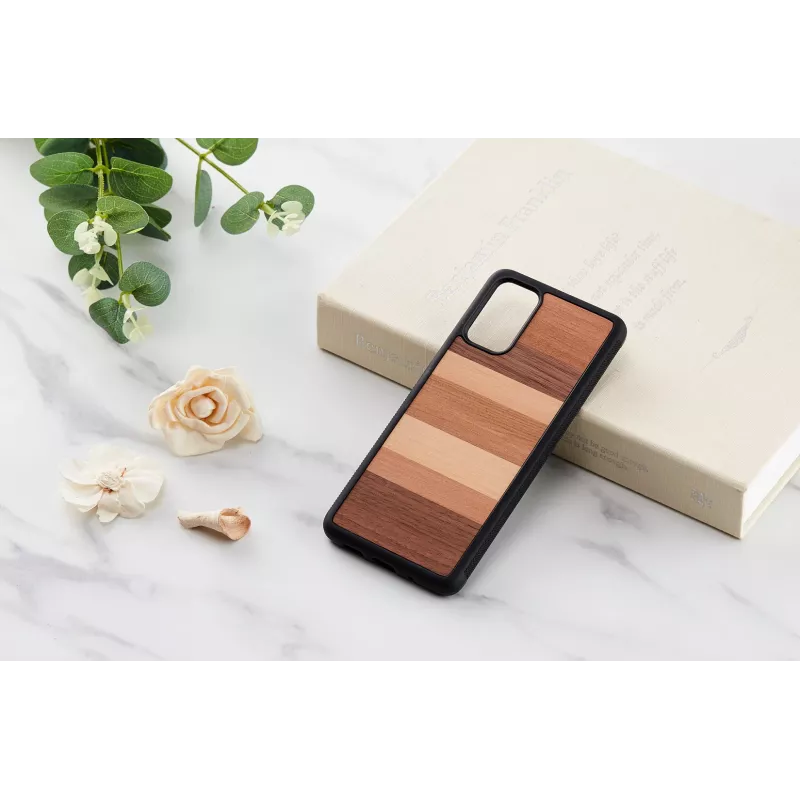 Apsauginis man and wood telefono dėklas Samsung Galaxy S20+ — juodas