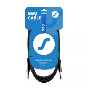 Audio TS kabelis SSQ Mono 6,3 mm (1/4 col.) — 7 m, 6 mm išorinis skersmuo, PVC ekranuotas, 85 Ω ±5 Ω