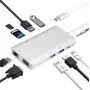 Dokų stotelė helos 304265 USB 3.1 Type-C su HDMI, VGA, USB ir LAN