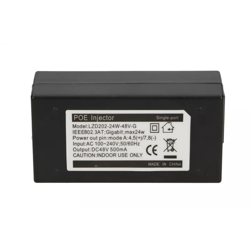 Extralink POE-48-24W-G maitinimo blokas, 48V, 0,5A, 24W, Gigabit, komplekte laidas 802.3af/at