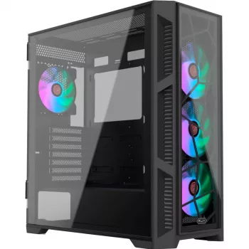PONOS Ultra, Midi Tower, PC, Juoda, ATX, EATX, micro ATX, Mini-ITX, SPCC, korpusas