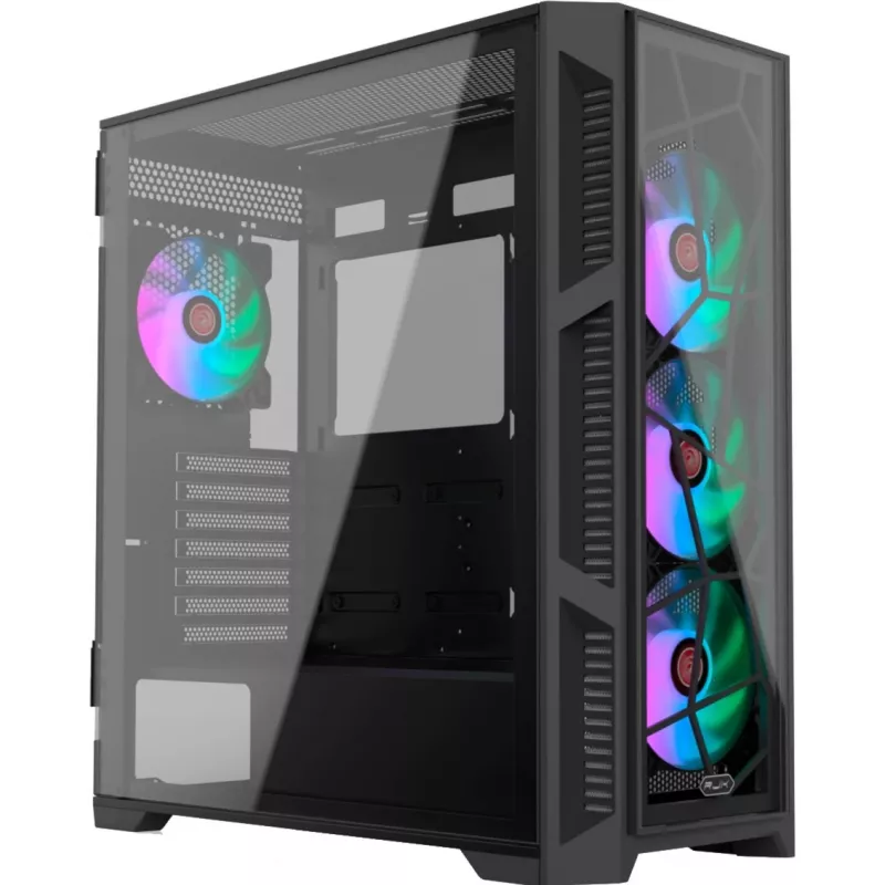 PONOS Ultra, Midi Tower, PC, Juoda, ATX, EATX, micro ATX, Mini-ITX, SPCC, korpusas