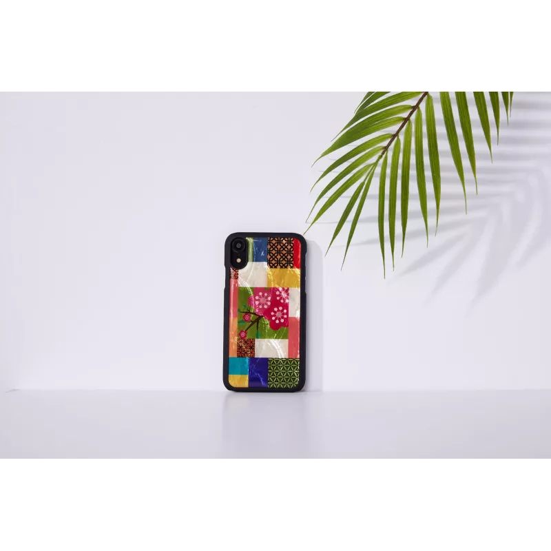 iKins telefono dėklas, skirtas iPhone XR — vyšnių žiedų raštas, juodas