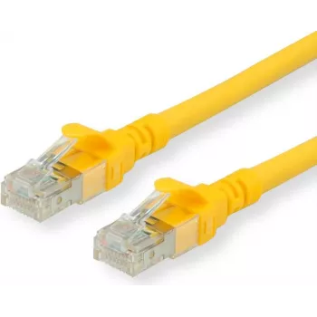 Roline - komutacinis kabelis - RJ-45 (M) to RJ-45 (M) - 5 m - SFTP, PiMF - CAT 6 - Halogen-Free, Moulded, Stranded - Geltona