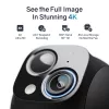 Safemo ST1 SolarCam 4K UHD vaizdo įrašas, 8x priartinimas, 132° vaizdas, naktinis matymas, „Wi-Fi“ 2,4 GHz, 3 W saulės, balta