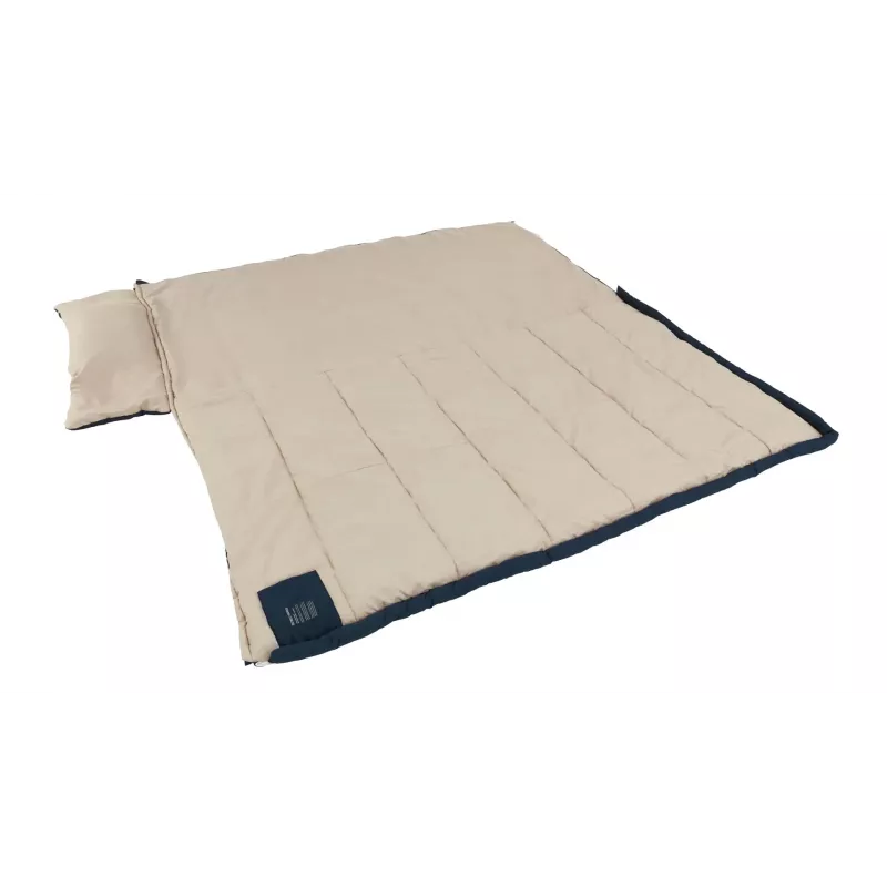 Miegmaišis Outwell Contour Lux XL — stačiakampis suaugusiems, poliesteris, 2200×1050 mm, naudotojams iki 190 cm, mėlynas