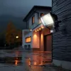 Maclean MCE442 saulės energija maitinamas LED prožektorius su judesio jutikliu, sieninis šviestuvas, prieblandos jutiklis, IP44, 6W, 6000K