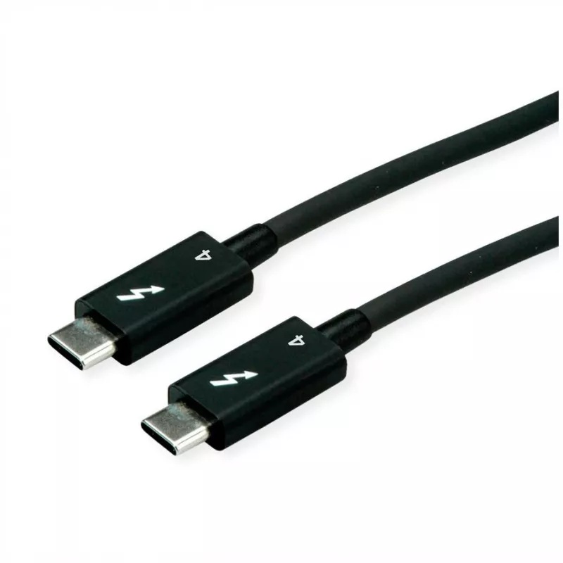 USB laidas ROLINE 11.02.9043 0,5 m USB 3.2 Gen 1 USB C juodas