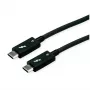 USB laidas ROLINE 11.02.9043 0,5 m USB 3.2 Gen 1 USB C juodas