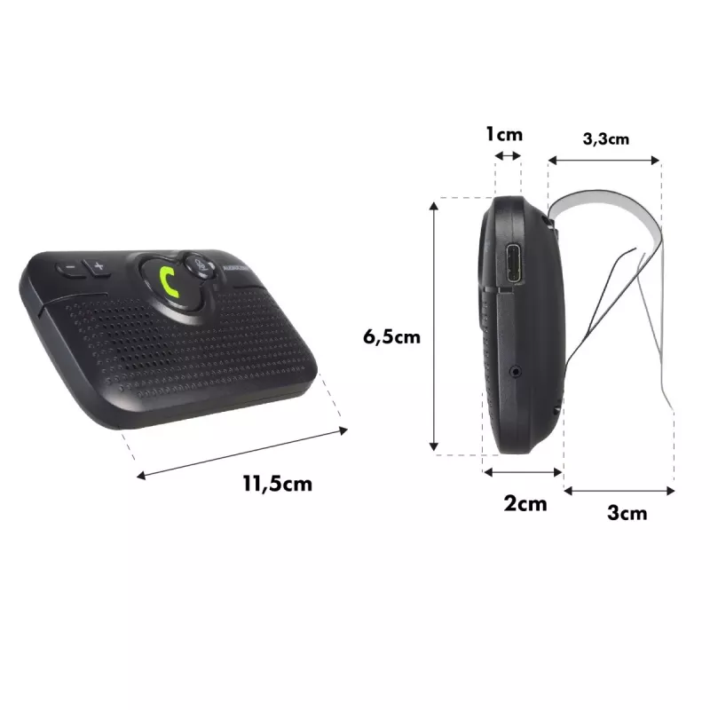 Audiocore automobilinė laisvų rankų įranga BT 5.0 A2DP automatinis paleidimas AC47