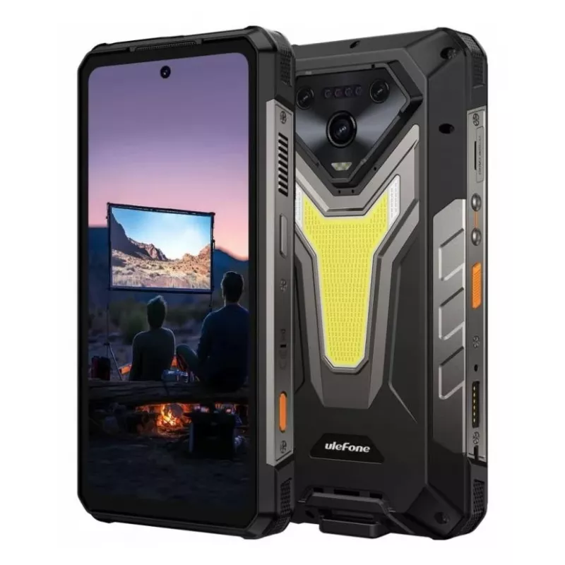 Išmanusis telefonas UleFone Armor 34 Pro 5G Plus — 6,95 col. 1080x2460, MediaTek Dimensity 7300, 16 GB RAM, 512 GB, 50 MP triguba kamera, 25500 mAh, Dual SIM, Android 15, IP68/69K