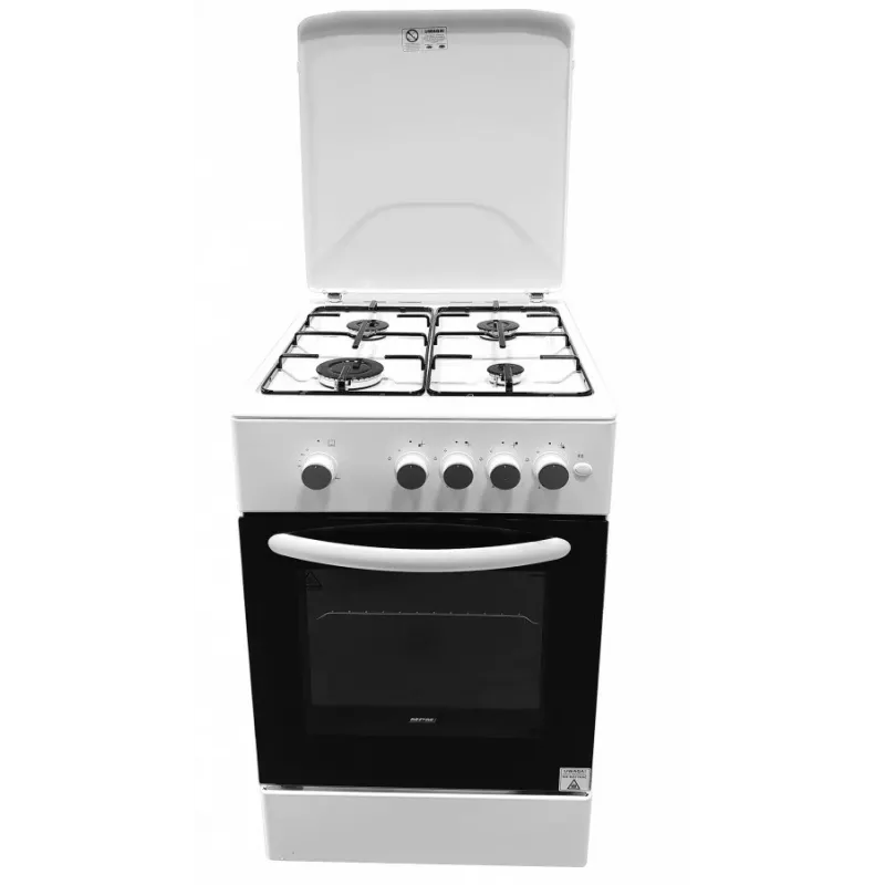 Dujinė viryklė MPM MPM-54-KGF-21, 4 degiklių kaitlentė, 60 cm, dujinė, balta, energijos klasė A