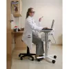 Ergotron StyleView nešiojamojo kompiuterio vežimėlis, SV10 - vežimėlis nešiojamajam kompiuteriui - medicininis - metalas - balta, aliuminis - ekrano dydis: iki 43,2 cm (iki 43,20 cm (17)) (SV10-1100-0)