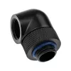 Adapter 90° G1/4 colio patinas į G1/4 colio patelė pasukama, XSPC, juoda, pakuotėje 4 vnt.