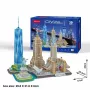 3D dėlionė CubicFun New York City City Line, 123 dalys, 370×420 mm, amžius 8+