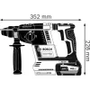 BOSCH. SDS+ plaktukas Gbh 18V-26 Solo 2,6 J
