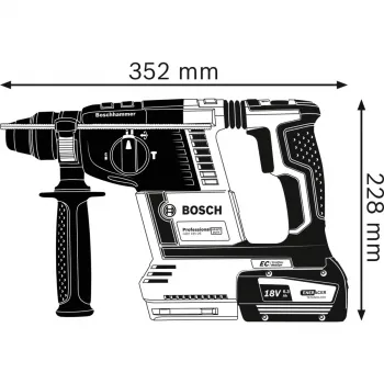 BOSCH. SDS+ plaktukas Gbh 18V-26 Solo 2,6 J