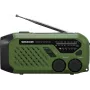 Nešiojamasis FM/AM radijas SENCOR SRD1000SCLGR su Bluetooth, įkrovimas saulės energija/rankine dinama/USB-C, 2000mAh baterija, IPX4, LED lemputės