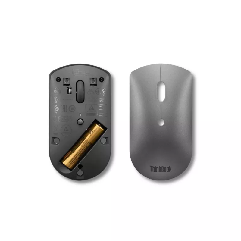 Lenovo ThinkBook pelė, skirta biurui, abiem rankoms tinkama, Bluetooth, optinė, 2400 DPI