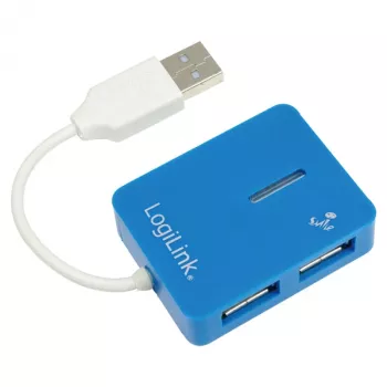 LogiLink USB 2.0 4 prievadų šakotuvas - mėlynas - Windows 98SE/ME/200/XP/Vista/2003/7 (UA0136)