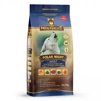 WOLFSBLUT Polar Night Reindeer su saldžiomis bulvėmis - sausas šunų ėdalas - 12,5 kg