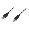 „Digitus ASSMANN“ – USB laidas – USB A tipo, 4 kontaktų (kištukas) – USB B tipo, 4 kontaktų (kištukas) – 1 m (USB / Hi-Speed USB) – juodas (AK-300105-010-S)