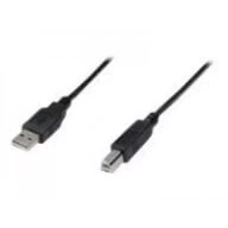 „Digitus ASSMANN“ – USB laidas – USB A tipo, 4 kontaktų (kištukas) – USB B tipo, 4 kontaktų (kištukas) – 1 m (USB / Hi-Speed USB) – juodas (AK-300105-010-S)