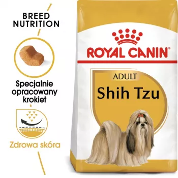 Sausas šunų maistas Royal Canin Shih Tzu Adult 1,5 kg — paukštiena, 24% baltymų, 20% riebalų, suaugusiems mažiems Shih Tzu