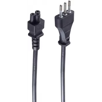 Maitinimo laidas juodas 1.8 m ShiverPeaks BSIT60001
