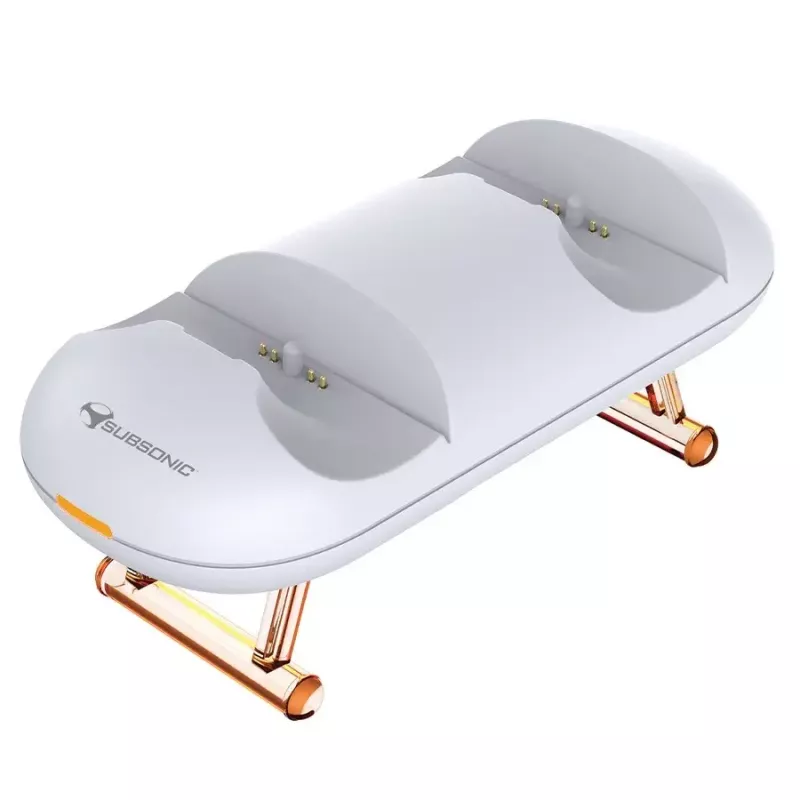 Įkrovimo stotelė SUBSONIC SA5632, skirta PS5 dvigubam įkrovimui su LED indikatoriais