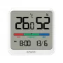 Patalpų temperatūros ir drėgmės jutiklis SAVIO CT-01/W, LCD ekranas, -10–55°C, 10–99%RH, baterija CR2032