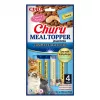 Šlapias kačių skanėstas maišelyje INABA Churu Meal Topper Tunas su šukutėmis 4 x 14 g