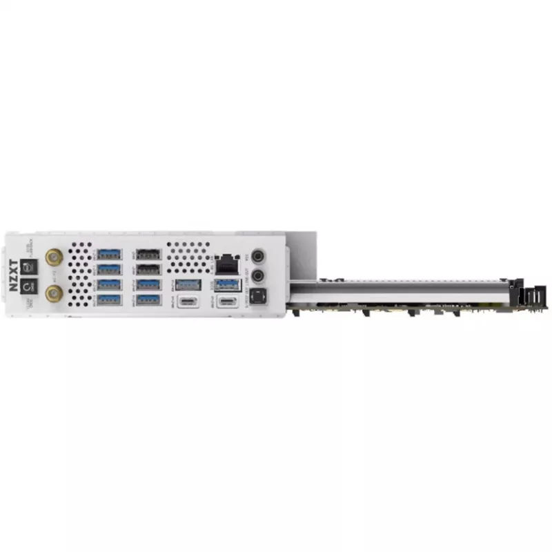 NZXT N9 X870E Balta AM5 DDR5 ATX pagrindinė plokštė
