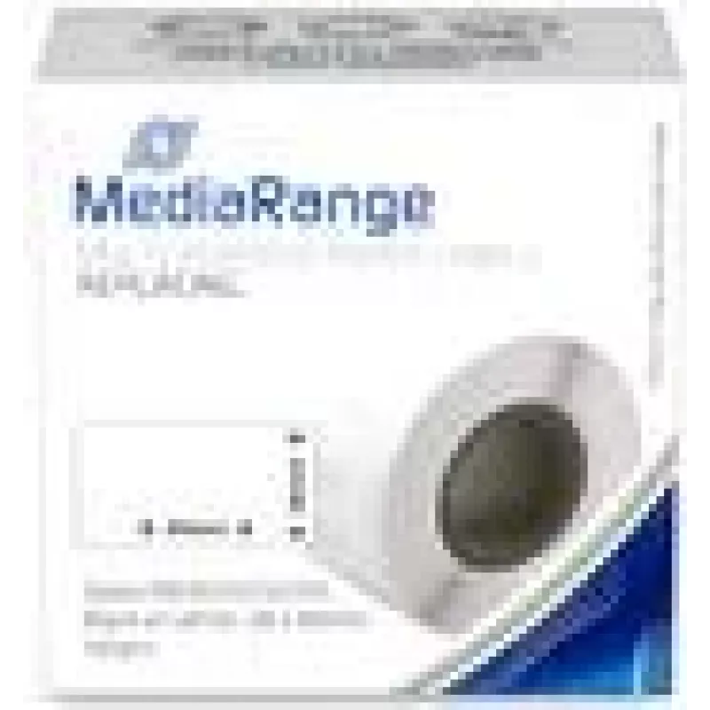 MediaRange universalios popierinės etiketės MRDY99010 28x89mm 130 vnt. juoda ant balto