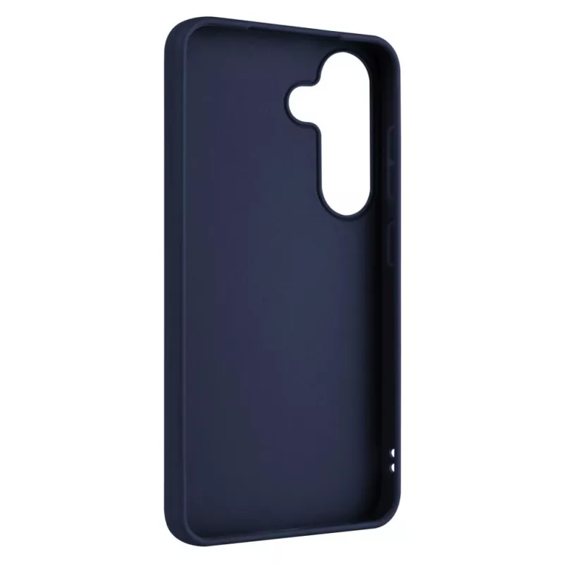 Telefono galinė danga FIXED Samsung Galaxy S25 — guminė, mėlyna
