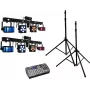 LED lazerinių juostų rinkinys EUROLITE 2x KLS PRO su Easy Show ir 2x M-4 stovais