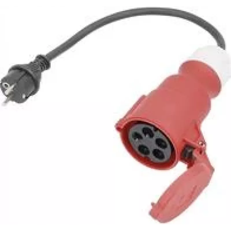 Maitinimo adapterio laidas AS Schwabe 61371, 16 A, 0,3 m, juodas