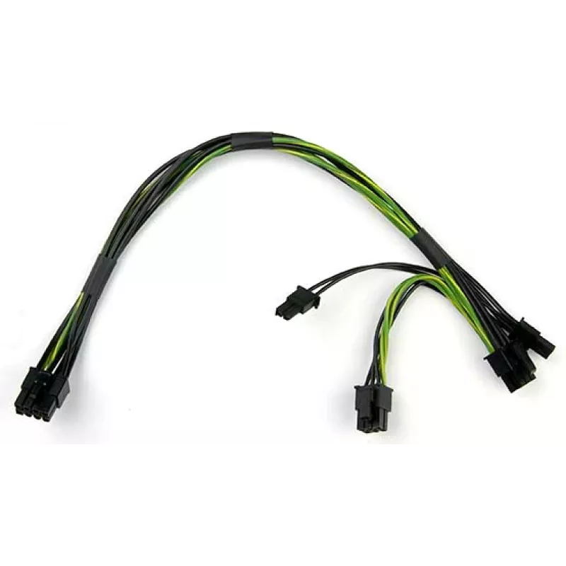 8 kontaktų į du 6+2 kontaktų 12V GPU maitinimo kabelis 30 cm