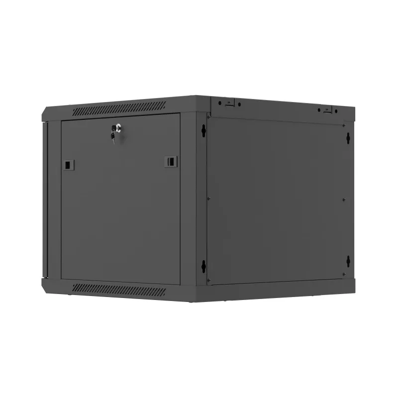 19 colių 9U 600x600 juodas montuojamas spintoje stovas