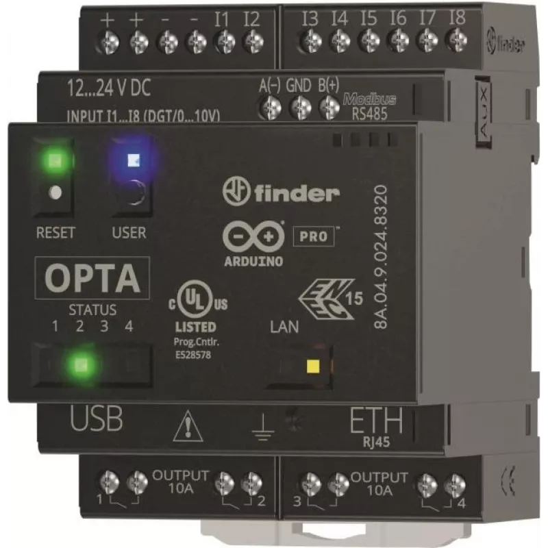 Finder Opta Advanced 8A.04.9.024.8320 SPS-Kommunikationsmodul 12 V/DC, 24 V/DC (8A.04.9.024.8320)