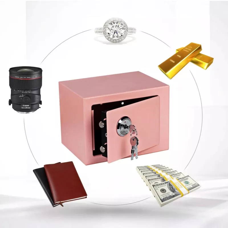 Extralink Home | Home Safe | office, raktų saugykla, seifas, rožinė, S-404