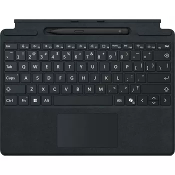Microsoft Surface Pro klaviatūra su plonas Pen QWERTZ vokiečių Juoda