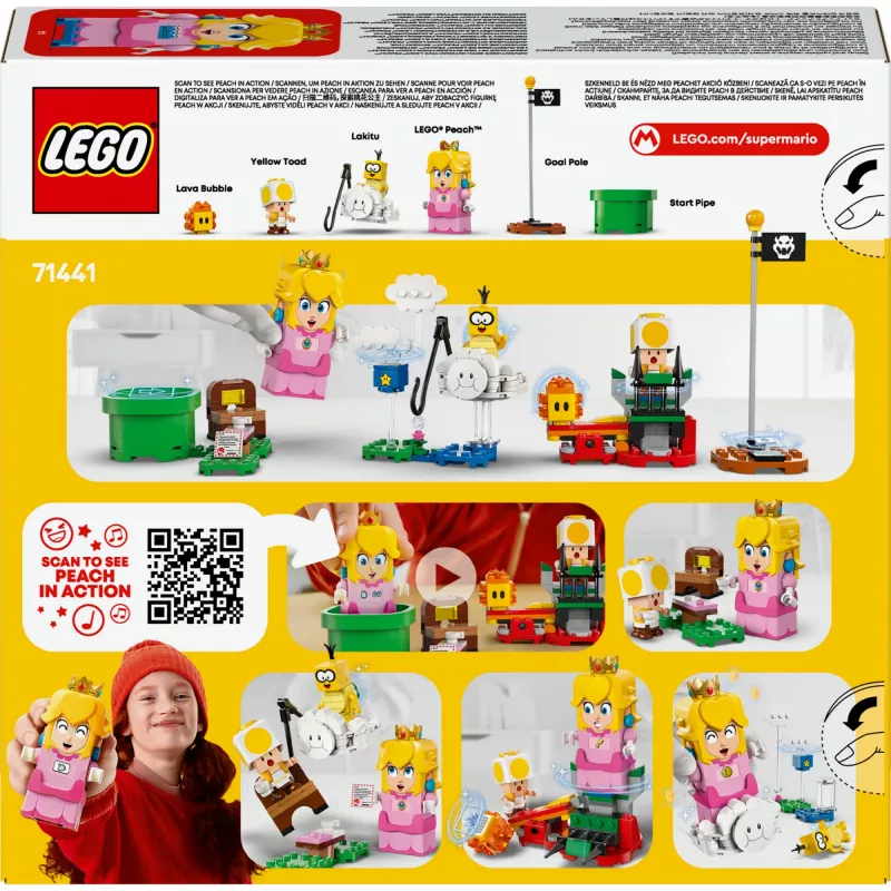 Konstrukcinis žaislas LEGO 71441 Super Mario Interaktyvi LEGO Peach figūrėlės rinkinys, suderinamas su LEGO sistema
