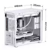 PC korpusas Jonsbo D41 MESH Midi Tower baltas