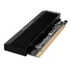 M.2 PCIe x4 adapteris su aušintuvu SidabrinėSTONE SST-ECM23 — M.2 NVMe į PCIe x4 (su aktyviu aušinimu)