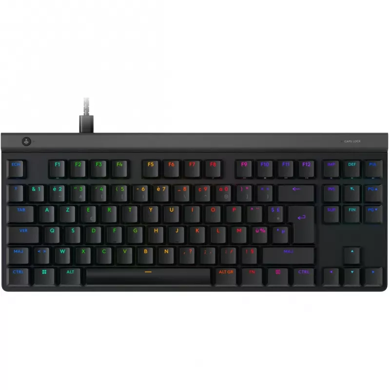 Logitech G G515 klaviatūra, žaidimų, USB, AZERTY, prancūziška, juoda, mechaninė, RGB