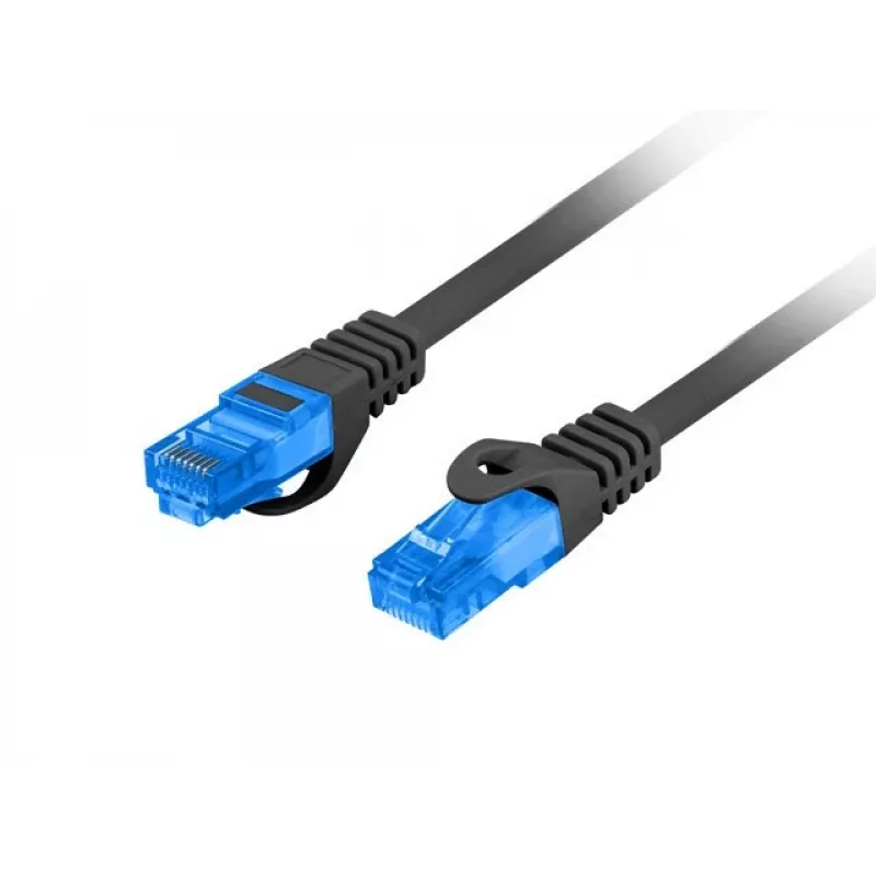LANBERG Cat6a S/FTP RJ-45 tinklo kabelis PCF6A-10CC-0500-BK, 5 m, LSZH, 26 AWG, CCA, juodas